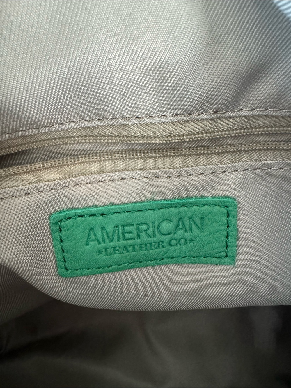 American Leather Company Green Leather Hobo Bag - Picture 5 of 5